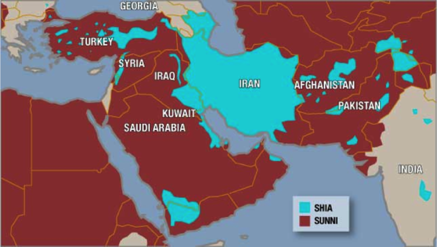 Shia And Sunni World Map - United States Map